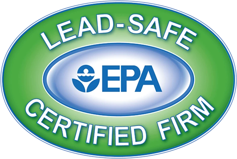 EPA Lead-Safe Certified contractor logo for Zion Home Remodeling (NAT-F172776), serving Maryland, US, homeowners with safe kitchen, bathroom, basement, and water damage renovations.