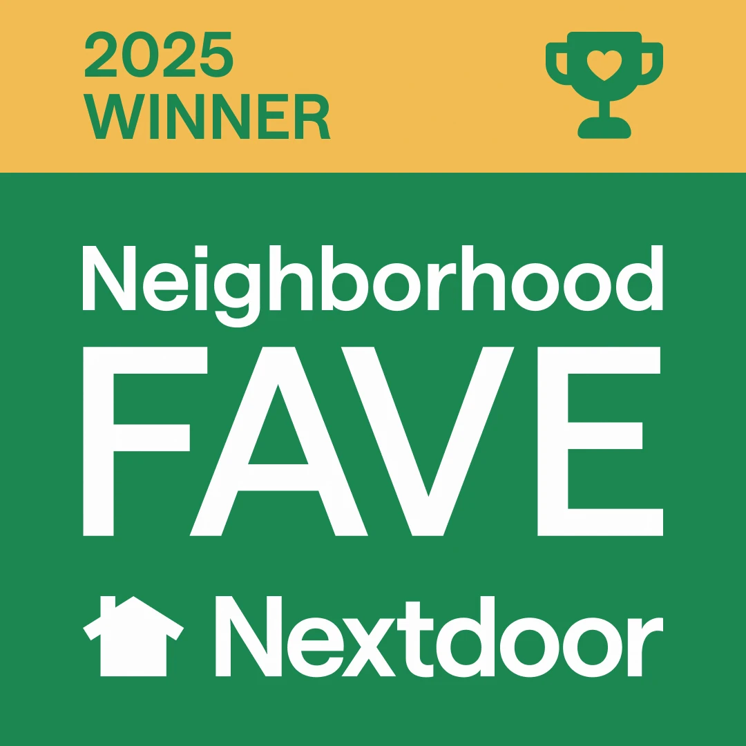 Photo of the 2025 Nextdoor Neighborhood Fave award earned by Zion Home Remodeling in Maryland, US — voted a trusted kitchen remodeler, bathroom renovation company, and basement finishing contractor serving Upper Marlboro, Bowie, Clinton, Largo, Waldorf, and the surrounding areas across Prince George’s, Anne Arundel, Charles, and Montgomery Counties.